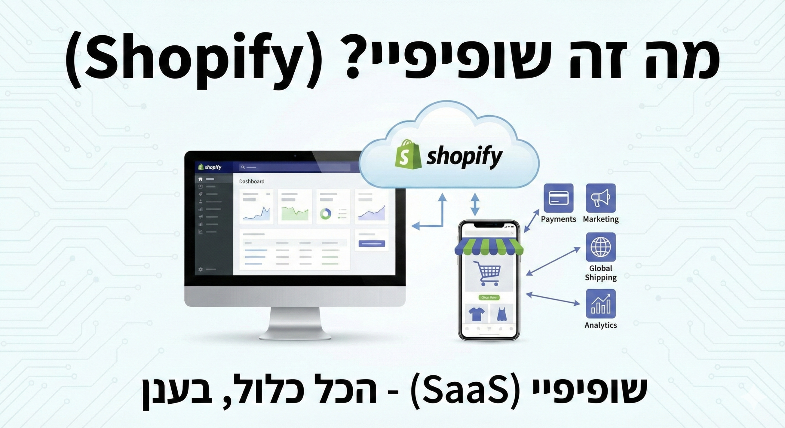 מה זה שופיפיי Shopify? המדריך ליתרונות וחסרונות ב-2026